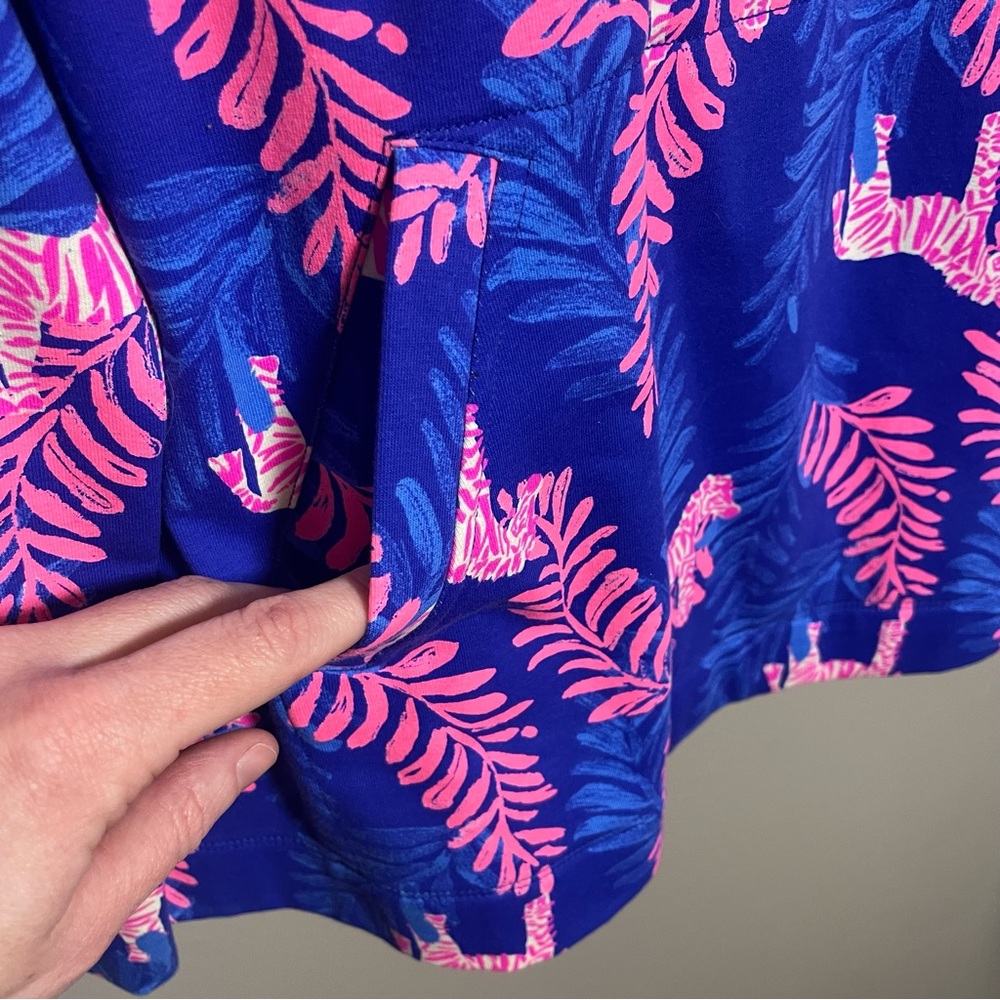 Lilly Pulitzer Skipper Popover Zebra Pullover UPF 50+ NWT $98 Retail - Picture 4 of 13